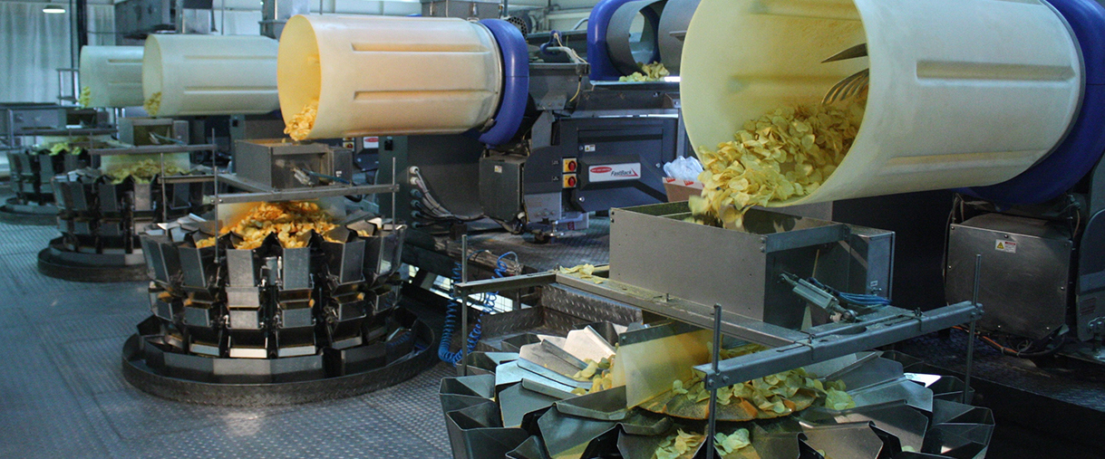 Ishida Integrated Line Solution for Potato Chips