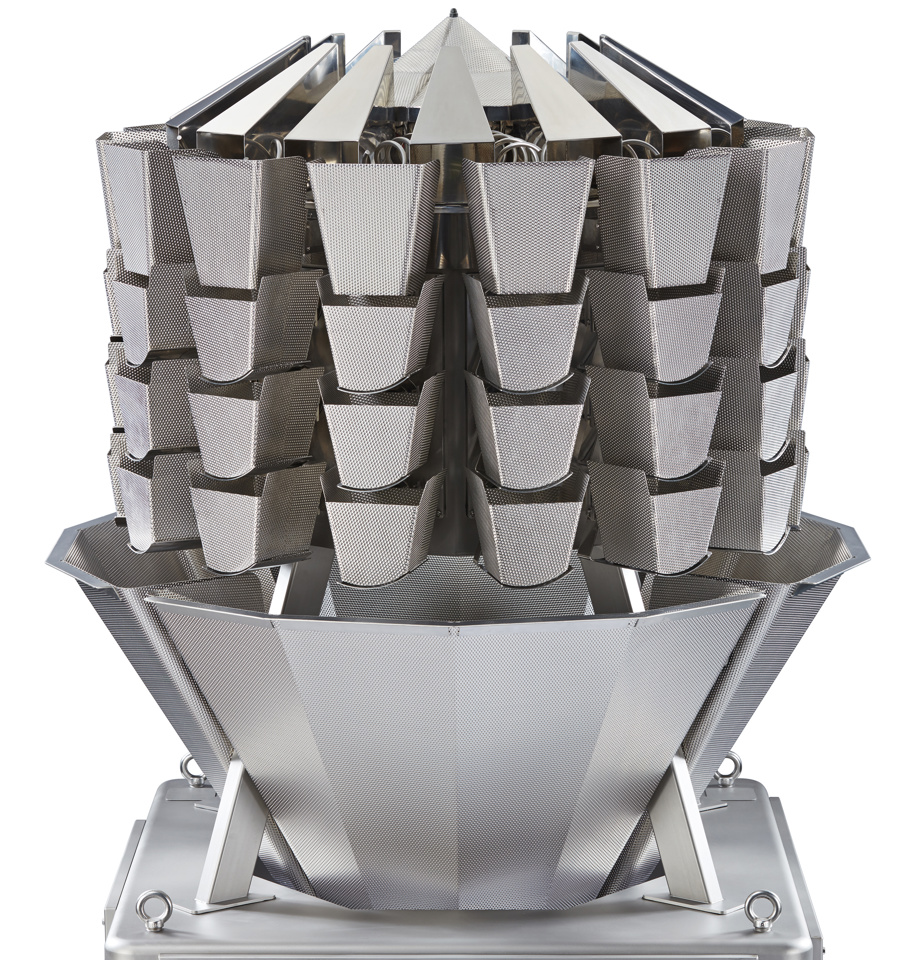 Screwfeeder Multihead Weigher for handling sticky and bulky products at high-speed